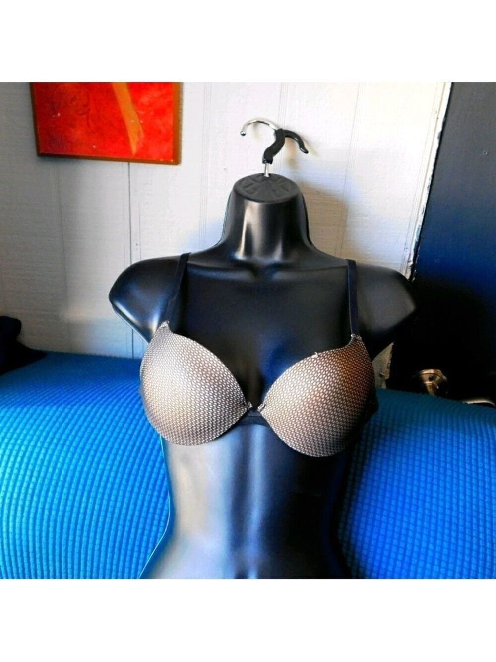 Maidenform Push Up Bra Padded Tan Black